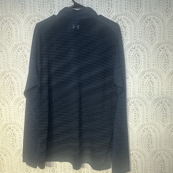 Under Armour Mens Golf Half Zip Size XL Long Sleeve Blue Breathable Light Weight - Picture 3 of 6